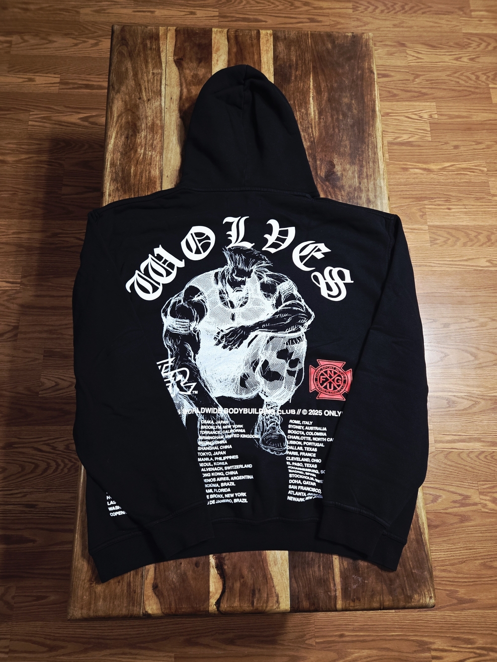 Darc Sport x Street Fighter "GUILE" Collab Pullover Hoodie. Size XL #951/1000
